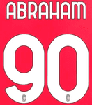2024-25 AC Milan Home Shirt ABRAHAM#90 Official Player Issue Size Name Number Set