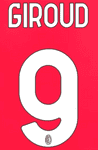 2024-25 AC Milan Home Shirt GIROUD#9 Official Player Issue Size Name Number Set