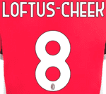 2024-25 AC Milan Home Shirt LOFTUS-CHEEK#8 Official Player Issue Size Name Number Set