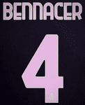 2024-25 AC Milan Third Shirt BENNACER#4 Official Player Issue Size Name Number Set