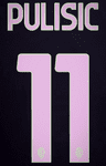 2024-25 AC Milan Third Shirt PULISIC#11 Official Player Issue Size Name Number Set
