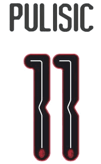 2024-25 AC Milan UCL Away Shirt PULISIC#11 Official Player Issue Size Name Number Set