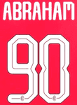 2024-25 AC Milan UCL Home Shirt ABRAHAM#90 Official Player Issue Size Name Number Set