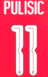 2024-25 AC Milan UCL Home Shirt PULISIC#11 Official Player Issue Size Name Number Set