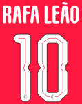 2024-25 AC Milan UCL Home Shirt RAFA LEAO#10 Official Player Issue Size Name Number Set