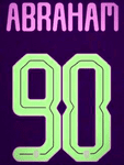 2024-25 AC Milan UCL Third Shirt ABRAHAM#90 Official Player Issue Size Name Number Set