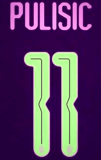 2024-25 AC Milan UCL Third Shirt PULISIC#11 Official Player Issue Size Name Number Set