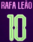 2024-25 AC Milan UCL Third Shirt RAFA LEAO#10 Official Player Issue Size Name Number Set