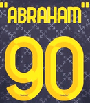 2024-25 AC Milan**X OFF-WHITE**Fourth Shirt ABRAHAM#90 Official Player Issue Size Name Number Set