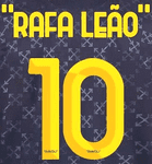 2024-25 AC Milan**X OFF-WHITE**Fourth Shirt RAFA LEAO#10 Official Player Issue Size Name Number Set