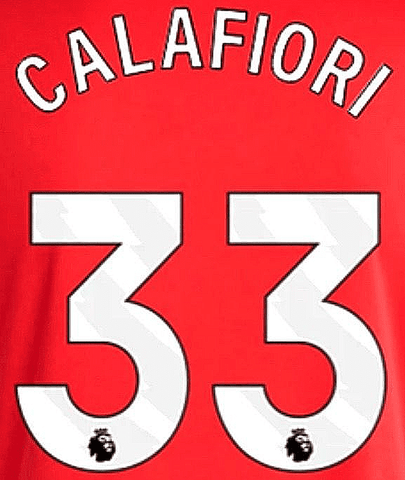 2024-25 Arsenal Home/Away Shirt CALAFIORI 33 Official Player