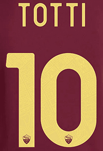 2024-25 AS Roma HERO SET Home Shirt TOTTI#10 Official Player Issue Size Name Number Set
