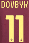 2024-25 AS Roma Home Shirt DOVBYK#11 Official Player Issue Size Name Number Set