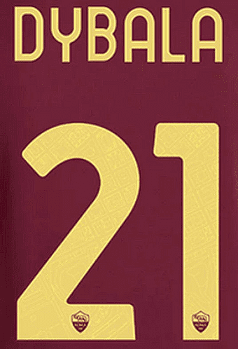 2024-25 AS Roma Home Shirt DYBALA#21 Official Player Issue Size Name Number Set