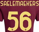 2024-25 AS Roma Home Shirt SAELEMAEKERS#56 Official Player Issue Size Name Number Set