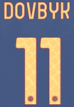 2024-25 AS Roma Third Shirt DOVBYK#11 Official Player Issue Size Name Number Set