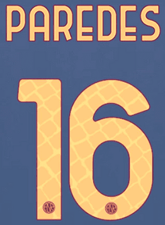 2024-25 AS Roma Third Shirt PAREDES#16 Official Player Issue Size Name Number Set