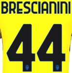 2024-25 Atalanta Away/Third Shirt BRESCIANINI#44 Official Player Issue Size Name Number Set