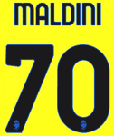 2024-25 Atalanta Away/Third Shirt MALDINI#70 Official Player Issue Size Name Number Set