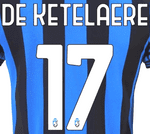 2024-25 Atalanta Home Shirt DE KETELAERE#17 Official Player Issue Size Name Number Set
