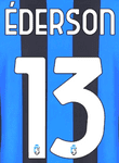 2024-25 Atalanta Home Shirt EDERSON#13 Official Player Issue Size Name Number Set