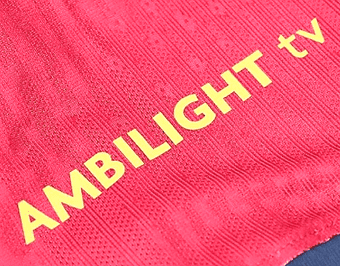 2024-25 Barcelona AMBILIGHT TV Home Shirt Official Player Issue Size Sleeve Sponsor Logo