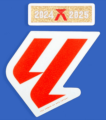 2024-25 Barcelona LA LIGA CHAMPIONS Official Player Issue Size Football Badge Patch Set