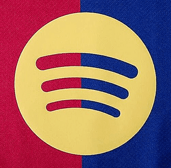 2024-25 Barcelona SPOTIFY Home Shirt Official Player Issue Size Football Soccer Sponsor Logo