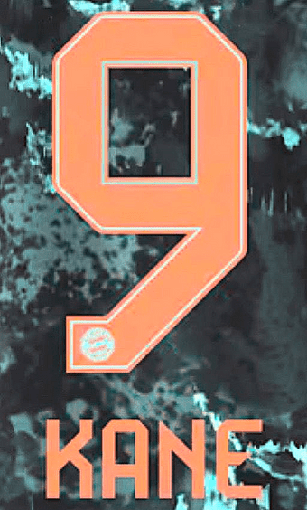 2024-25 Bayern Munich Away Shirt KANE#9 Official Football Name Number Set
