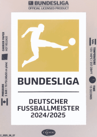 2024-25 Bayern Munich BUNDESLIGA CHAMPIONS Official Player Issue Size Football Badge Patch