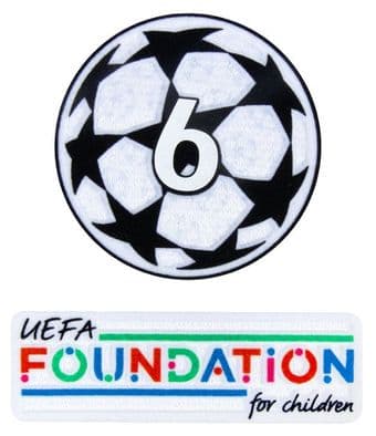 2024-25 Bayern Munich**UCL STARBALL BOH 6 & UEFA FOUNDATION**Official Player Issue Badge Patch Set