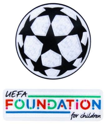 2024-25 Champions League UCL STARBALL & UEFA FOUNDATION Official Player Issue Size Badge Patch Set
