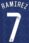2024-25 Chelsea FA WSL Home/Third Shirt RAMIREZ#7 Official Player Issue Size Name Number Set