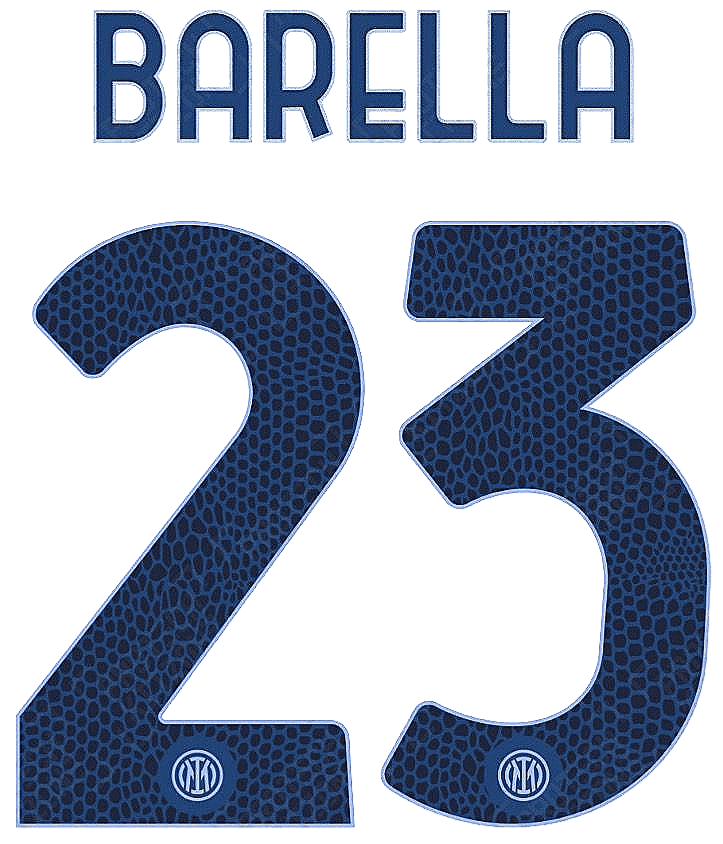 2024-25 Inter Milan Away Shirt BARELLA 23 Official Player Issue Size ...