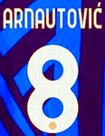 2024-25 Inter Milan Home Shirt ARNAUTOVIC#8 Official Player Issue Size Name Number Set