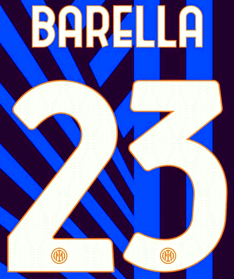 2024-25 Inter Milan Home Shirt BARELLA 23 Official Player Issue Size ...