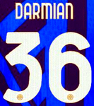2024-25 Inter Milan Home Shirt DARMIAN#36 Official Player Issue Size Name Number Set