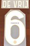 2024-25 Inter Milan Home Shirt DE VRIJ#6 Official Player Issue Size Name Number Set