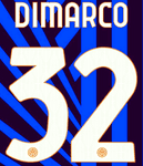 2024-25 Inter Milan Home Shirt DI MARCO#32 Official Player Issue Size Name Number Set