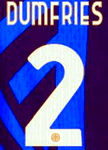 2024-25 Inter Milan Home Shirt DUMFRIES#2 Official Player Issue Size Name Number Set