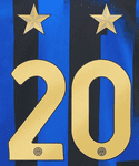 2024-25 Inter Milan Home Shirt SCUDETTO#20 Official Player Issue Size Special Edition Number Set