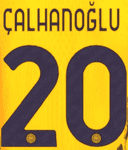 2024-25 Inter Milan Third Shirt CALHANOGLU#20 Official Player Issue Size Name Number Set