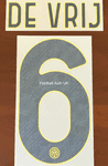 2024-25 Inter Milan Third Shirt DE VRIJ#6 Official Player Issue Size Name Number Set