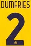 2024-25 Inter Milan Third Shirt DUMFRIES#2 Official Player Issue Size Name Number Set