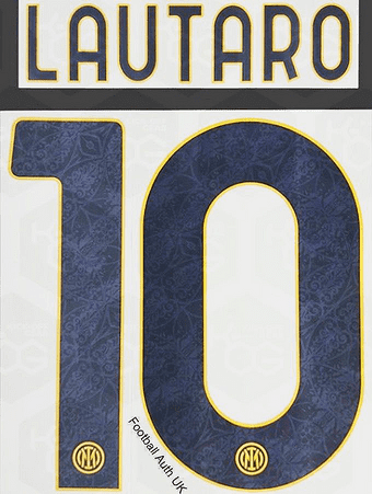 2024-25 Inter Milan Third Shirt LAUTARO#10 Official Player Issue Size Name Number Set