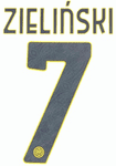 2024-25 Inter Milan Third Shirt ZIELINSKI#7 Official Player Issue Size Name Number Set