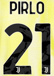 2024-25 Juventus HERO SET Home/Away Shirt PIRLO#21 Official Player Issue Size Name Number Set