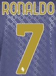 2024-25 Juventus HERO SET Third Shirt RONALDO#7 Official Player Issue Size Name Number Set