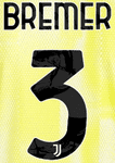 2024-25 Juventus Home/Away Shirt BREMER#3 Official Player Issue Size Name Number Set
