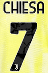 2024-25 Juventus Home/Away Shirt CHIESA#7 Official Player Issue Size Name Number Set